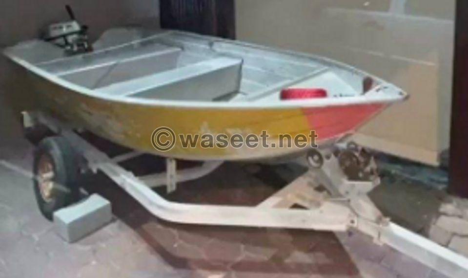 For sale a 12-foot motor boat in excellent condition 0