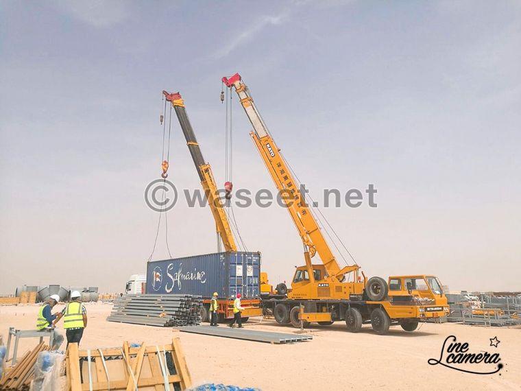 Renting a lorry, crane, boom truck in all Kuwait, 24 hours  3